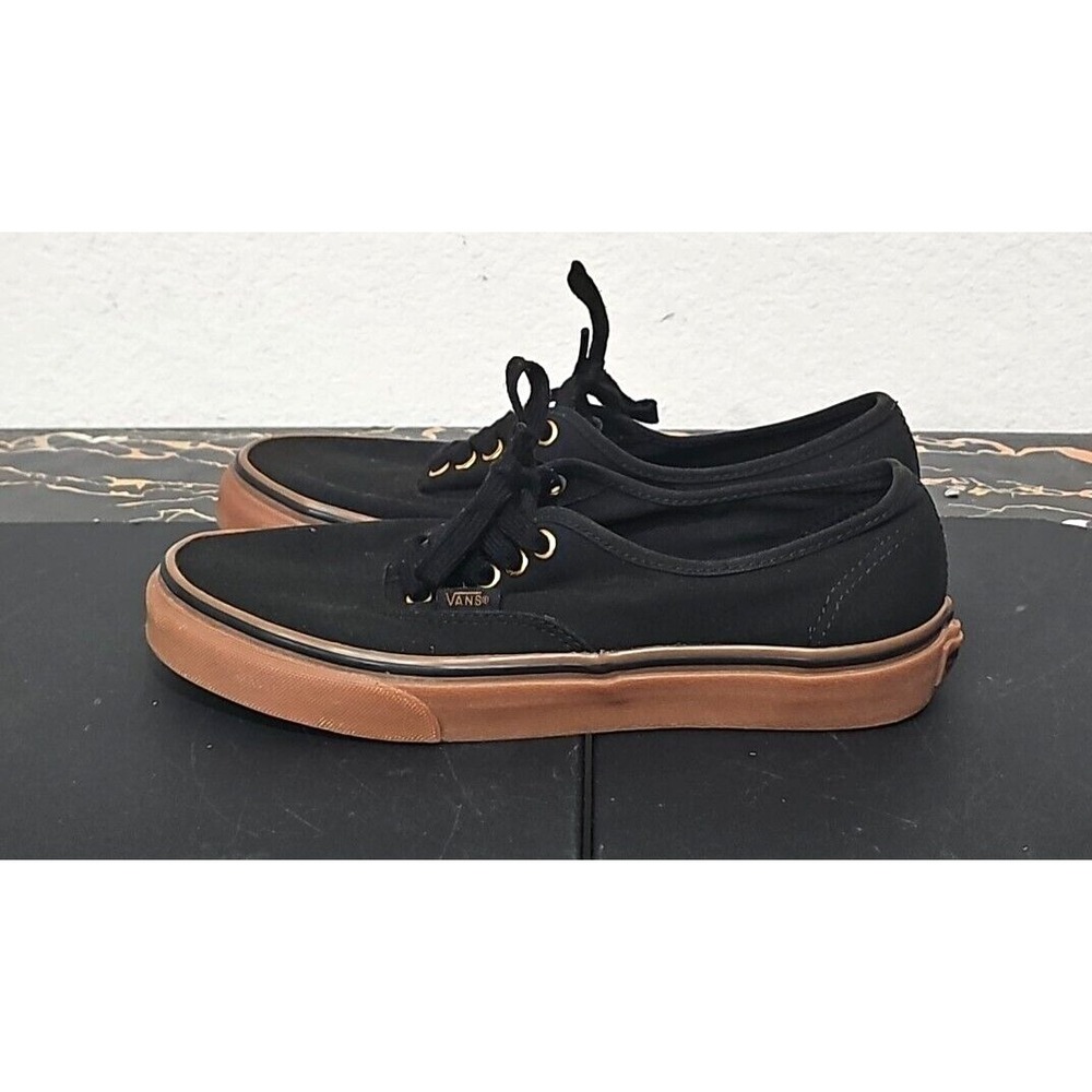 Vans Classic Lace Up Black Shoes Size 7 Men 8.5 Women